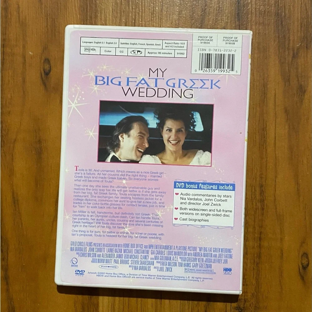 My Big Fat Greek Wedding Movie DVD 📀 - Picture 2 of 14